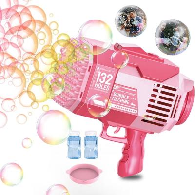 China Automatic Bubble 132 Blow Holes Bubble Automatic Electric Bazooka Gun Bazooka Bazooka Launcher Bazooka Shooter Bubble Machine Gun Outdoor Bubble Game Toys for sale