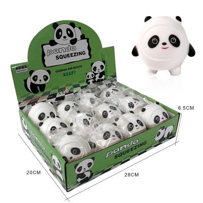 China Toy Fun New Tpr Panda Pinch Happiness Decompression And Compression Powder Panda Toys for sale