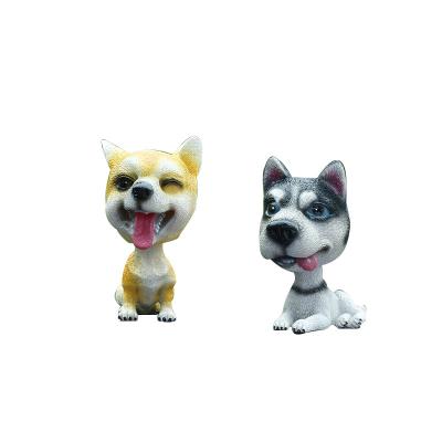 China Custom Gift Desk Dashboard Resin Dogg Bobbleheads Doll From Your Gift for sale