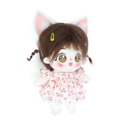 China Promtion 20Cm Head Design Cotton Stuffed Cushion Doll Gift Cotton/Plush Toys Doll Handmade Soft Plush Toy Plush for sale