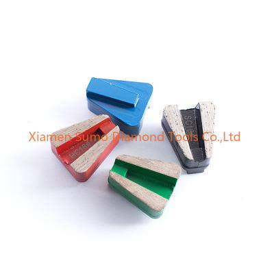 China Scanmaskin Concrete Grinding Tools V Seg Redi Lock Diamond Segments for sale