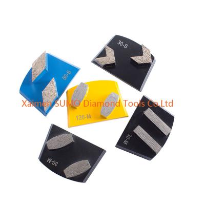 China Single Rhombus Seg  Concrete Grinding Tools Super bond Cement Grinding Disc for sale