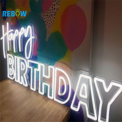 China Eco-Friendly Happy Birthday Acrylic Letters Cardboard Drop Shipping Electronic Custom Neon Sign LED Customized Night Light for sale