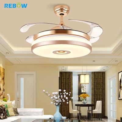 China Energy Savings Drop Shipping Modern Nordic 3 Color Flush Remote Control Mount Led Ceiling Lights With Fan for sale