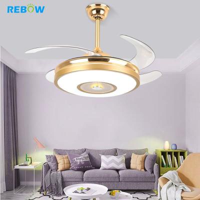 China Energy Savings Drop Shipping Modern Remote Control Adjustable 220 V Led Recessed Ceiling Lights With Fan for sale