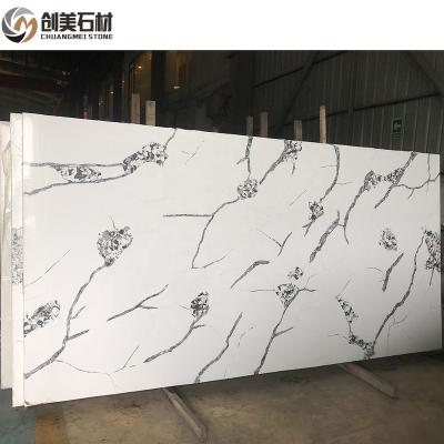 China Scratch Resistance/High Temperature Resistance Artificial Calacatta Rose Quartz Stone Sheet White Calcatta Quartz Slabs For Hotel for sale