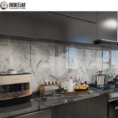 China Modern Natural Luxury Italy Stone Picasso Marble With White Clouds For Kitchen for sale