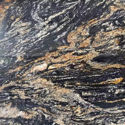 China Modern Cosmic Large Granite Slabs Melting Gold Manufacturer Luxury Natural Stone For Hotel Project for sale