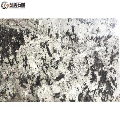 China Modern Luxury Natural Snow Mountain Silver Fox Granite Villa Stone Countertops Slab For Kitchen Countertops for sale