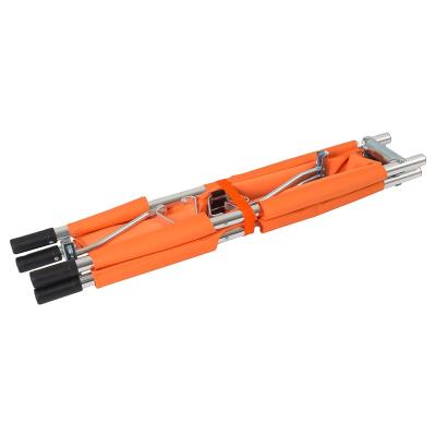 China Folding Fire Rescue Rescue Stretcher Stainless Steel Aluminum Alloy Medical Injured Stretcher for sale