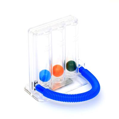 China Plastic Portable Breathing Trainer Physiotherapy Equipment 3 Ball Cheap Type That Stimulates Medical Vital Ability for sale