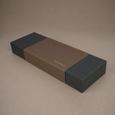 China Recyclable Custom Logo Bow Tie Cardboard Hot Stamping Gift Box Bottom And Lid Packaging for sale