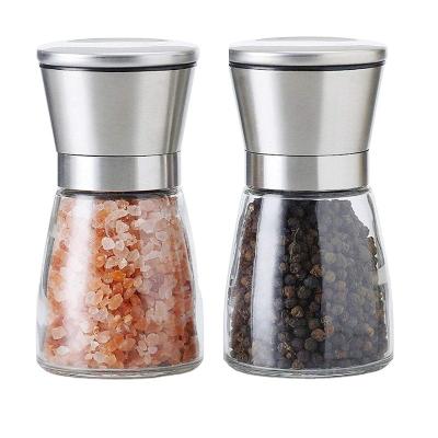 China Wholesale Home Kitchen Commercial Plastic Iron Coffee And Spice Grinder With PP Transparent Lid Viable Use for sale