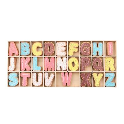 China Europe Newcomer Educational Letter Toys Wooden Color Printed Letter Box For Children's Early Education for sale