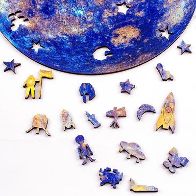 China DIY TOY High Difficulty Puzzle Galaxy 3D Wood Irregular Infinite Infinite Puzzle for sale