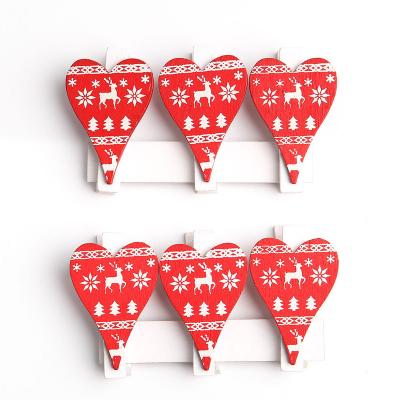 China China Factory Price Multi-Specification New Christmas Decorative Wooden Clip for sale