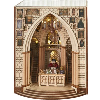 China DIY TOY Discount Price Wooden Decoration 3D Diy Office Building Puzzle for sale