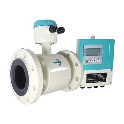 China Intelligent split type magnetic chemical sewage treatment station electromagnetic water flow meter water flow rate measurement manufacturers for sale