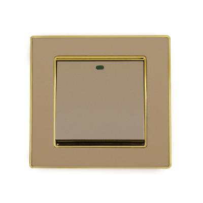 China ZY-021 Simple Design Open Golden Wall Acrylic Wholesale Switch for sale