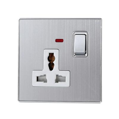 China Wholesale multifunctional silver wall socket and switch with light ZY-014 for sale