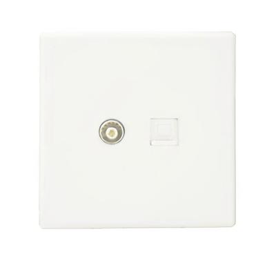 China The 86 Type Acrylic Panel Wall Switch Socket TV Computer Plugged Into The Southeast Asian Style 86 White Household Wall Socket for sale