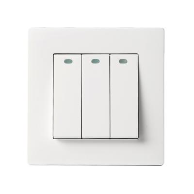 China 2018 New Products Smart Home Three Open Wall Switch ZD-010 Multifunctional for sale