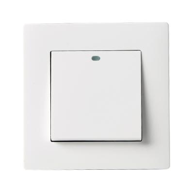 China Simple design high quality white plastic wall switches ZD-011 for sale