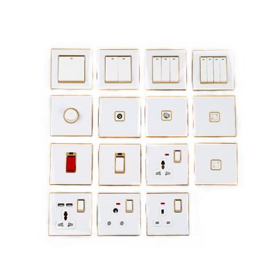 China Wholesale High Quality White Acrylic Wall Switches 86*86mm for sale