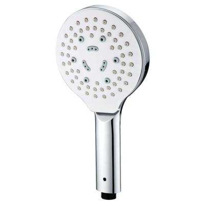 China Plastic Rainfall Shower Heads ABS Chrome High Pressure 6 Functions Bathroom Accessories Hand Shower Head With Switch Button for sale