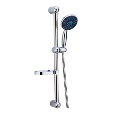 China With Combined Rainfall Shower Sliding Bar Shower Head Holder Wall Mount High Quality Handheld ABS Chrome Plated Shower Sliding Bar Set for sale