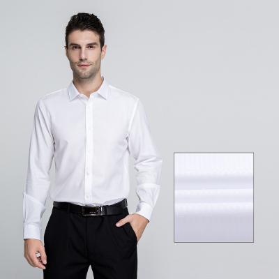 China Anti-Shrink Manufacturers Wholesale High-Grade Anti-Wrinkle Dp Pure Cotton Business Professional Men's Long-Sleeved Shirts for sale