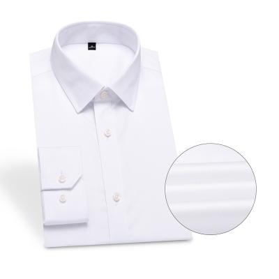 China Anti-Shrink Manufacturers Wholesale Breathable Free Ironing White Long-Sleeved Business Formal Occasions Professional Wear Cotton Men Shirt for sale