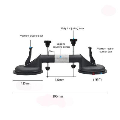 China Adjustable 12.5cm Double Stone Suction Cup Stone Seam Setter For Tiles Flat Surface Building Pulling And Aligning Tools for sale