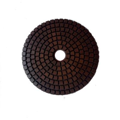 China Angle Grinder and Polisher Factory Wholesale 4INCH Diamond Metal Wet Polishing Pad for Granite Marble Polishing for sale