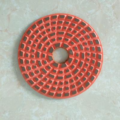 China Making Metal Smooth Shiny High Quality 4 Inch Stone Abrasive Polishing Pad For Stone for sale