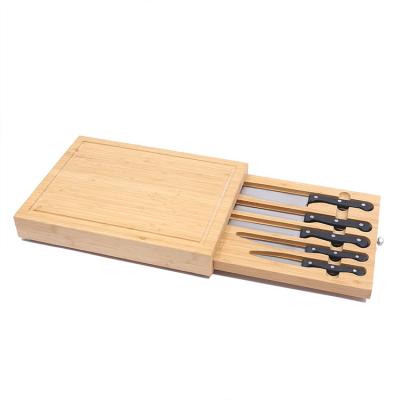 China Sustainable Bamboo Board of Cheese, Charcuterie Platter and Serving Tray for Wine, Biscuits, Brie and Meat for sale