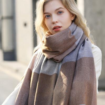 China Soft Smooth Feeling GRES Handmade Wool Cashmere Luxury Shawl Scarf Wholesale for sale