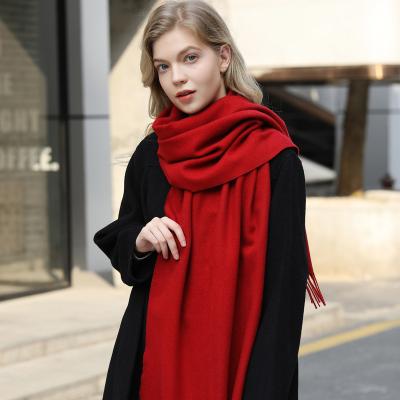 China Soft Smooth Feeling GRES Lady Pashmina Wool Luxury Cashmere Scarf Women for sale