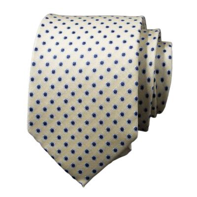 China Fashion Casual Formal GRES Men Modern Polka Dot 100% Silk Neck Ties for Men for sale