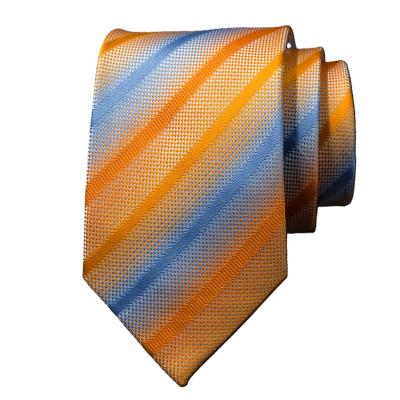 China Fashion Casual Formal GRES Handsome 100% Silk Neckwear Stripe Ties Men Silk for sale