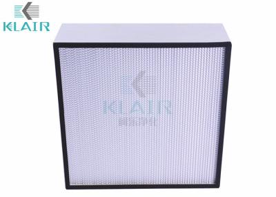 China Klairhepa Filter 99,97 Efficiency, Filters de Op hoge temperatuur van Hepa van het Metaalkader Te koop