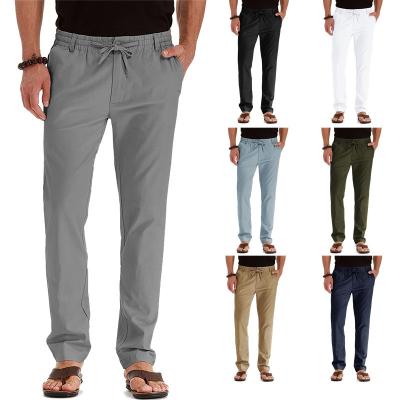 China Loose 2021 new fashion elastic loose large size men's business long pants for summer for sale