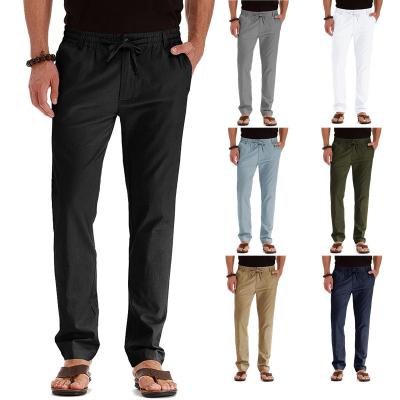 China Men's Business Casual Work Wear Loose Pants Loose Elastic Large Size Men's Long Pants for sale