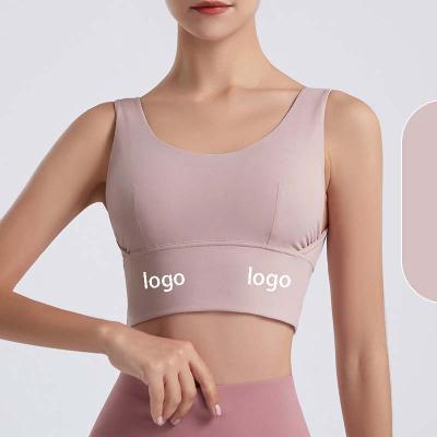 China Breathable New Fashion Fitness Beauty U Back Yoga Sports High Intensity Shockproof Bra for sale