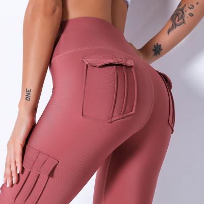 China Sustainable High Waisted Leggings Women Yoga Pants Sports Workout Yoga Leggings Fitness Gym Routine Wear for sale