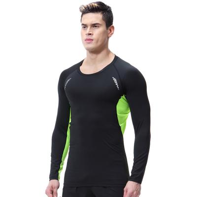 China Breathable Plus Size Trend Long Sleeve Sportswear Men Stretch Quick Dry Sports Tops For Men for sale