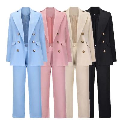 China High Quality Waterproof Women's Work Suits Two-Piece Solid Pant Suit for Women's Business Office Women's Suits and Tuxedo for sale