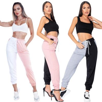 China Anti-Wrinkle TikTok Hot Sweatpants Printed Simple Cargo Women Jogging Pants Multicolor Women Track Pants White Fleece Joggers Pants for sale