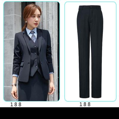 China Lady Breathable Business Suit 2 Piece Office Set Women Slim Fit Blazer Women Suit for sale