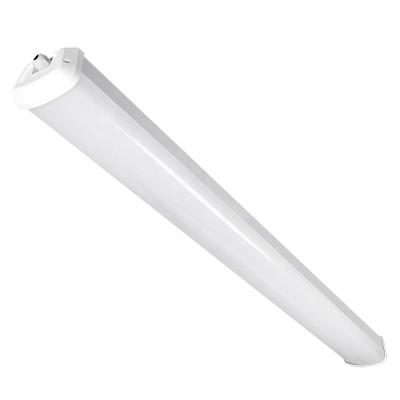 China DLC Residential Premium Plastic Cover IP65 Waterproof Batten Linear Vapor Tight Fitting Led Tri-proof Light 4FT 40W 120-347V for sale